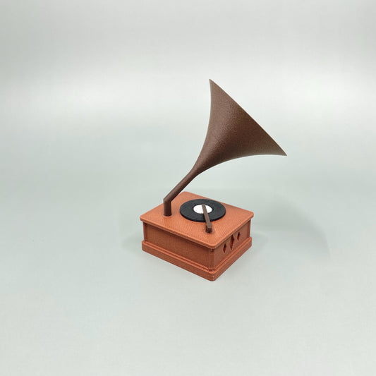 Gramophone phonograph speaker 1:12 scale mid-century modern