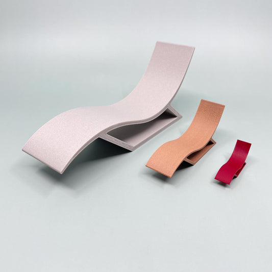 Chaise lounge chair modern dollhouse miniature