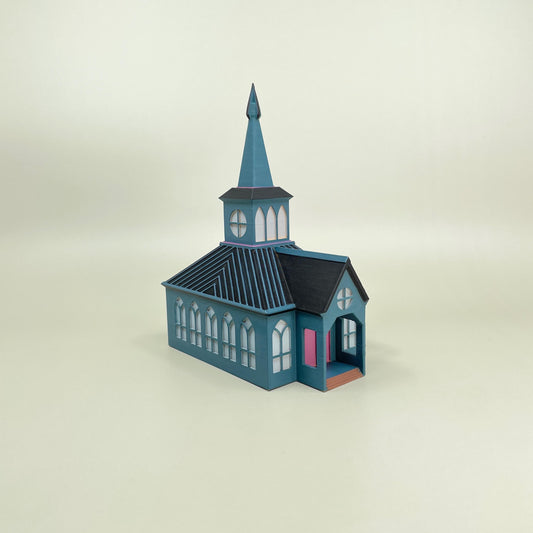 DIY Old Schoolhouse Church - N scale railway buildings ready to paint